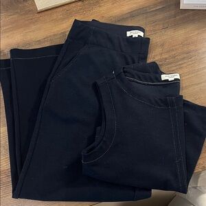 Max Studio Navy Wide Leg pant and Top Set